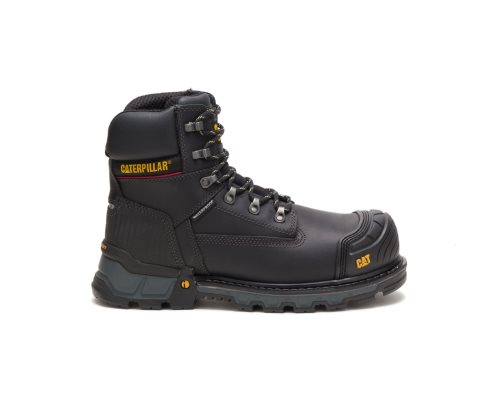 Botas De Seguridad Caterpillar CAT Excavator XL 6" Impermeables Composite Puntera Hombre Negras | CAT-410MF