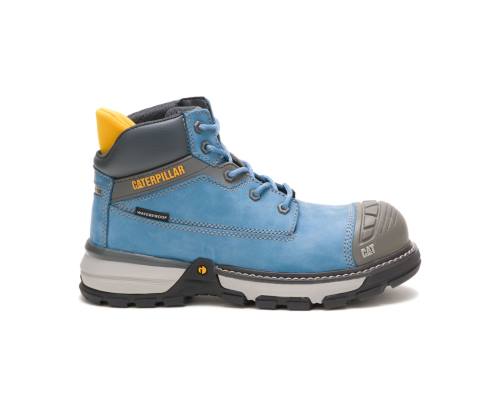 Botas De Seguridad Caterpillar CAT Excavator Superlite Impermeables Carbon Composite Puntera Mujer Azules | CAT-744KO