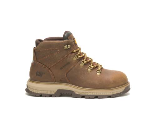 Botas De Seguridad Caterpillar CAT Exposition Hiker Impermeables Alloy Puntera Hombre Marrones | CAT-788KO