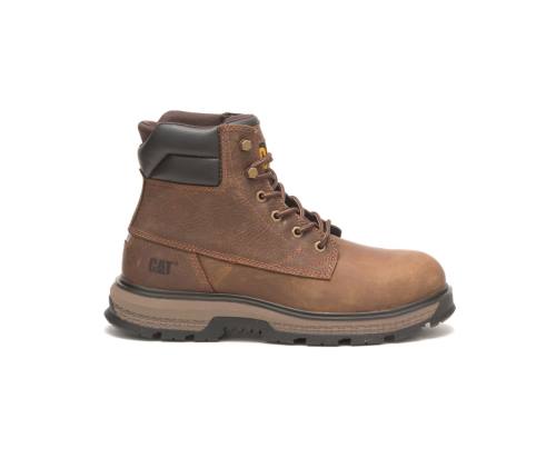 Botas De Seguridad Caterpillar CAT Exposition 6" Alloy Puntera Hombre Marrones | CAT-793KO