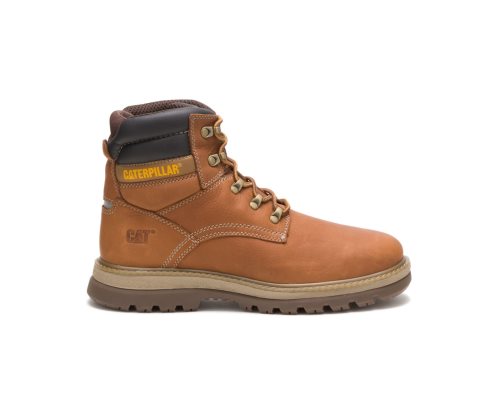 Botas De Seguridad Caterpillar CAT Fairbanks Hombre Marrones Negras | CAT-390RO