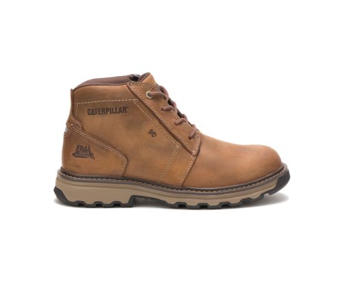 Botas De Seguridad Caterpillar CAT Parker Hombre Beige Oscuro | CAT-870EO