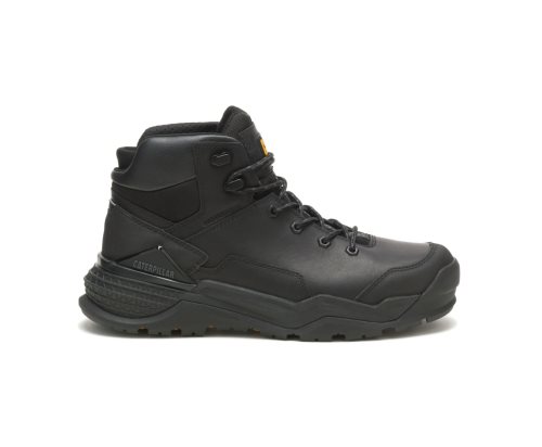 Botas De Seguridad Caterpillar CAT Provoke Mid Impermeables Hombre Negras | CAT-827WF