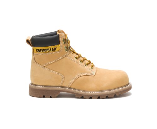 Botas De Seguridad Caterpillar CAT Second Shift Steel Puntera Hombre Marrones | CAT-168CZ