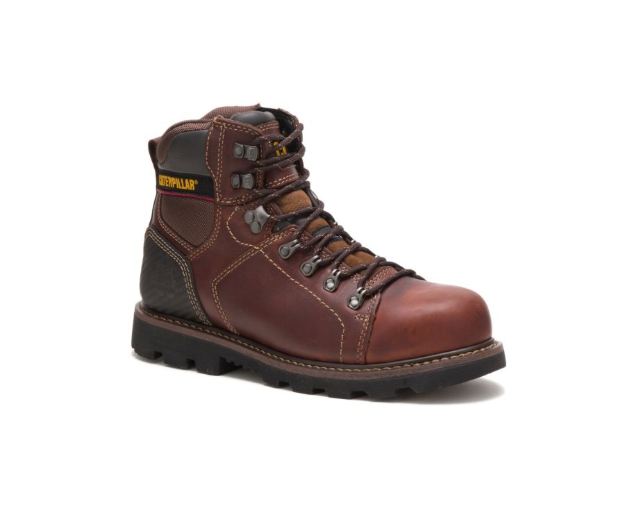 Botas De Seguridad Caterpillar CAT Alaska 2.0 Steel Puntera Hombre Marrones | CAT-314GU