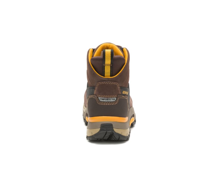 Botas De Seguridad Caterpillar CAT CAT EDGE Impermeables Nano Puntera Hombre Cafe | CAT-695JK