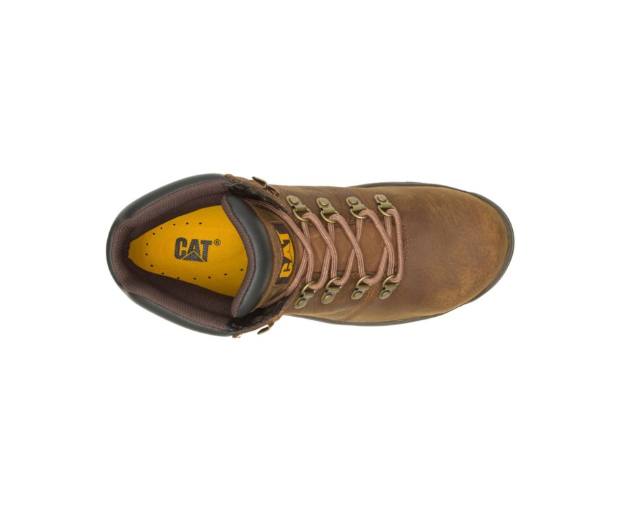 Botas De Seguridad Caterpillar CAT Charge Impermeables Alloy Puntera Hombre Marrones | CAT-027EC