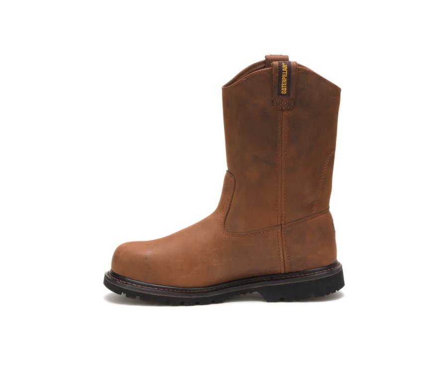 Botas De Seguridad Caterpillar CAT Edgework Steel Puntera Hombre Marrones | CAT-423FB