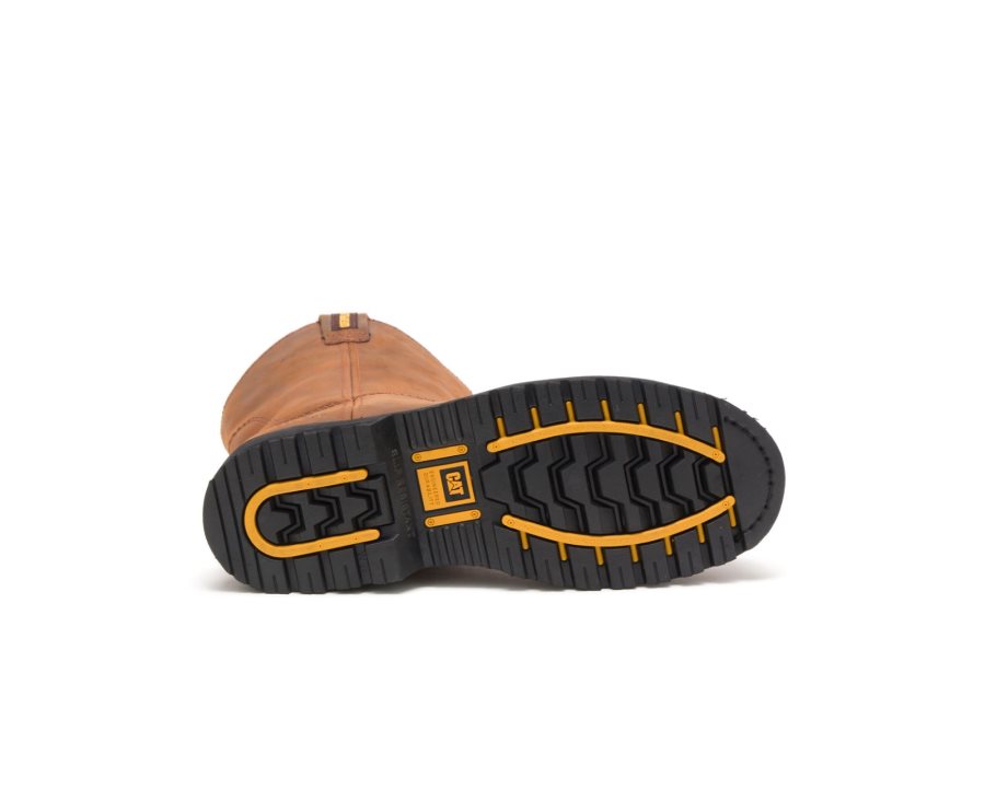 Botas De Seguridad Caterpillar CAT Edgework Steel Puntera Hombre Marrones | CAT-423FB