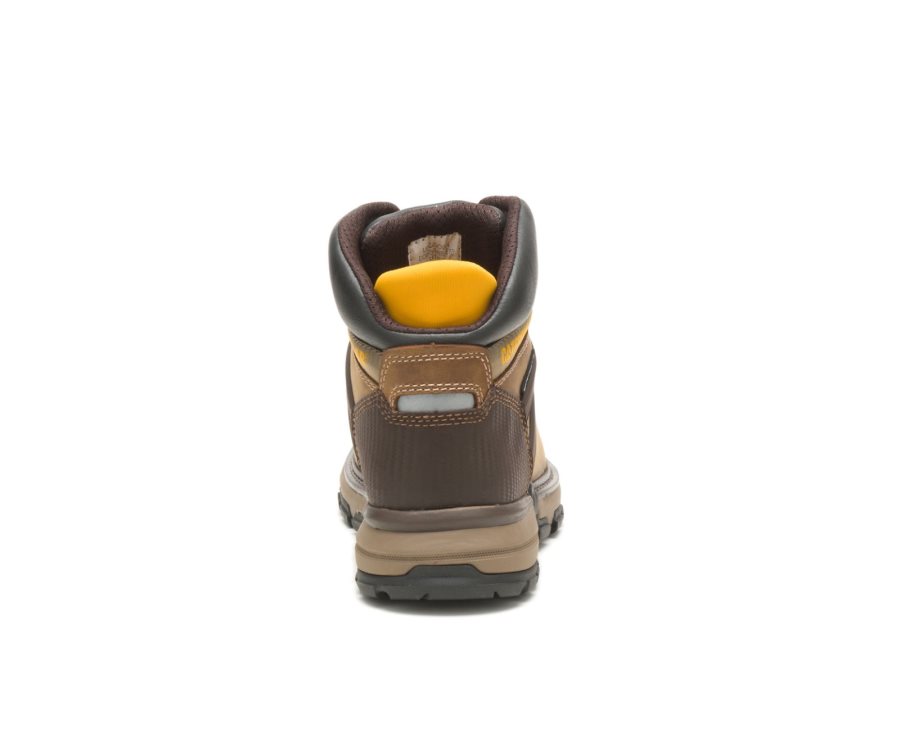 Botas De Seguridad Caterpillar CAT Excavator Superlite Impermeables Soft Puntera Hombre Beige Oscuro | CAT-183YL