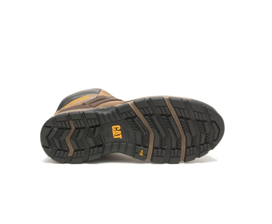 Botas De Seguridad Caterpillar CAT Excavator Superlite Impermeables Soft Puntera Hombre Beige Oscuro | CAT-183YL