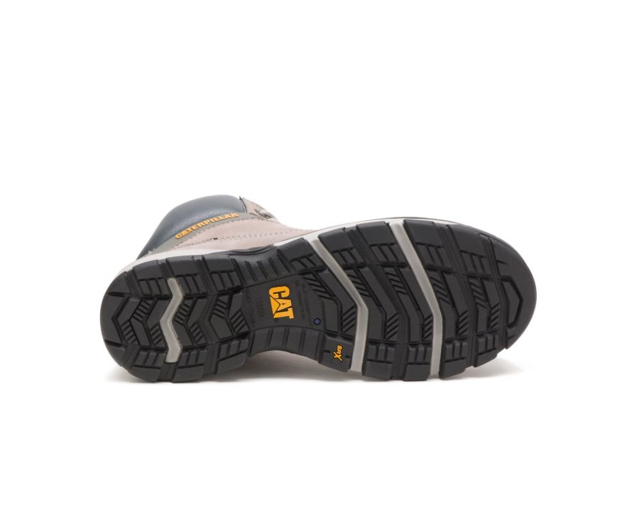 Botas De Seguridad Caterpillar CAT Excavator Superlite Impermeables Nano Puntera Mujer Arena Gris | CAT-310BA