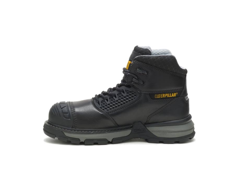 Botas De Seguridad Caterpillar CAT Excavator Superlite Cool Carbon Composite Puntera Mujer Negras | CAT-741KO