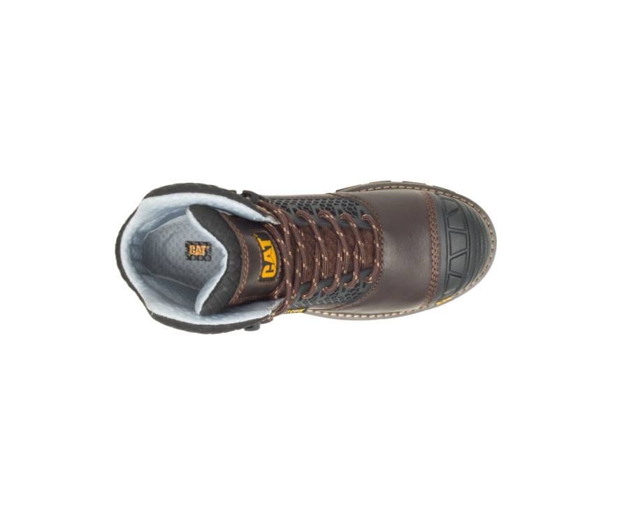 Botas De Seguridad Caterpillar CAT Excavator Superlite Cool Carbon Composite Puntera Mujer Marrones Oscuro | CAT-742KO