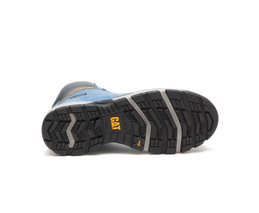 Botas De Seguridad Caterpillar CAT Excavator Superlite Impermeables Carbon Composite Puntera Mujer Azules | CAT-744KO