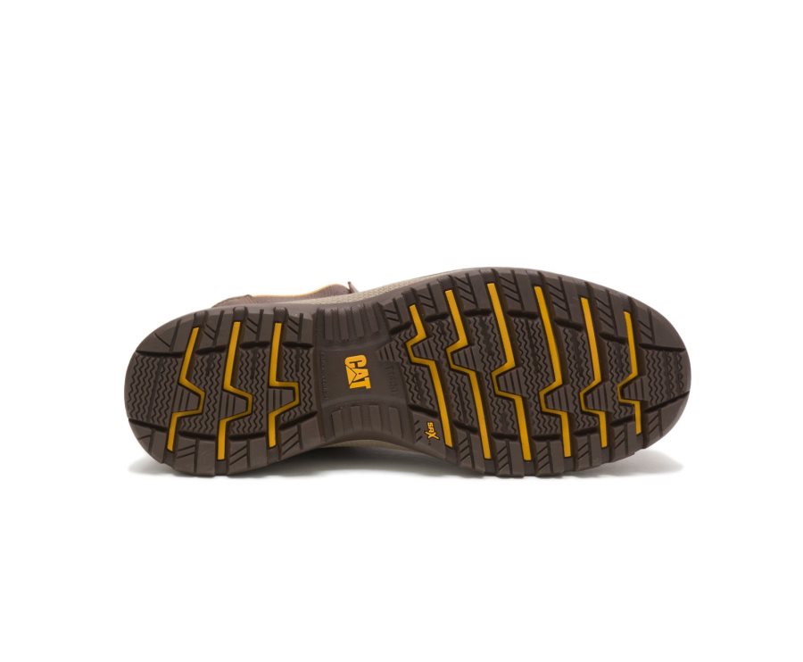 Botas De Seguridad Caterpillar CAT Fairbanks Chelsea Steel Puntera Hombre Cafe | CAT-098VG