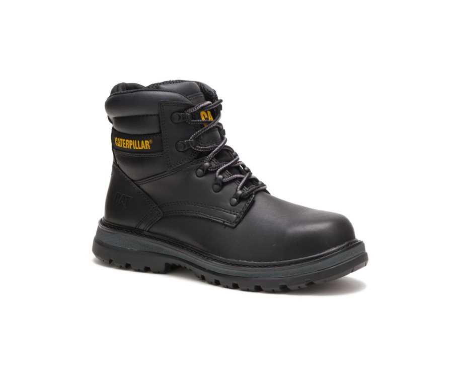 Botas De Seguridad Caterpillar CAT Fairbanks Steel Puntera Hombre Negras | CAT-159YB