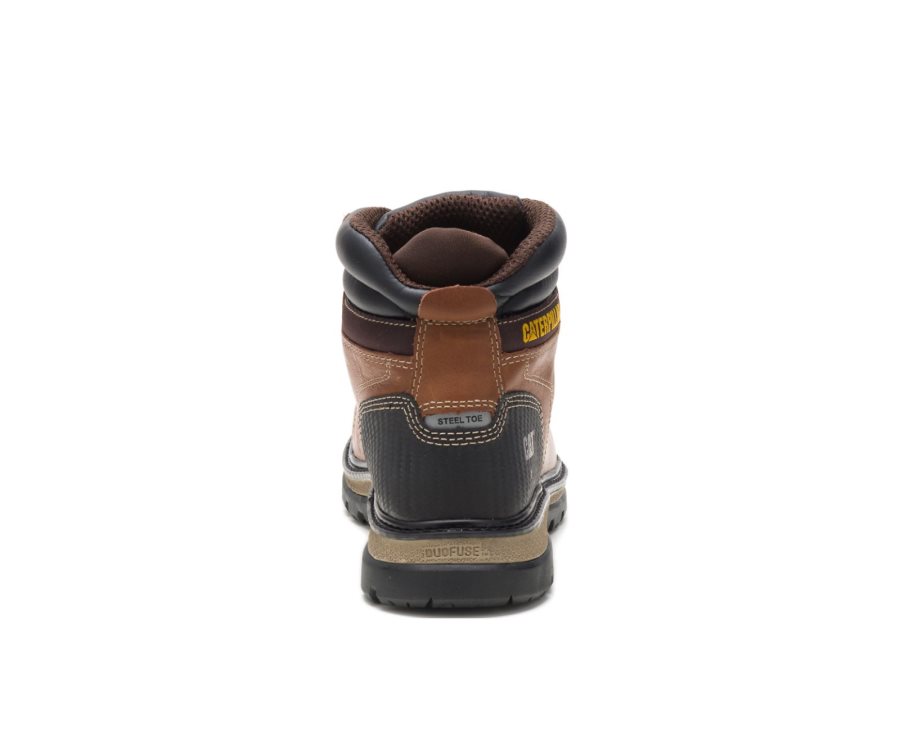 Botas De Seguridad Caterpillar CAT Foxfield Steel Puntera Hombre Marrones Negras | CAT-176NU