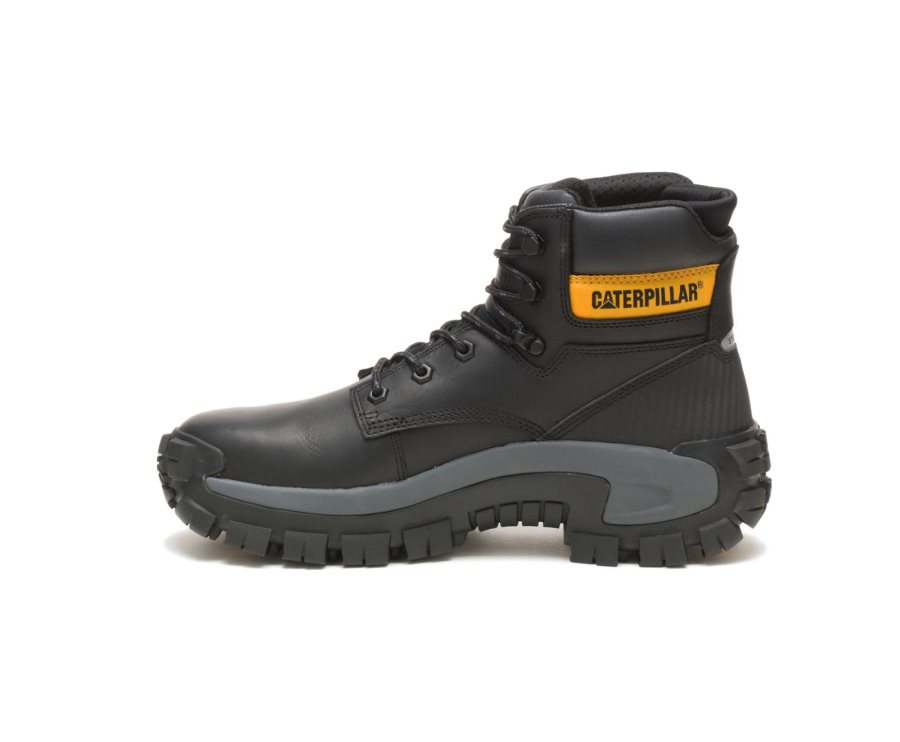 Botas De Seguridad Caterpillar CAT Invader Hi Steel Puntera Hombre Negras | CAT-856QU