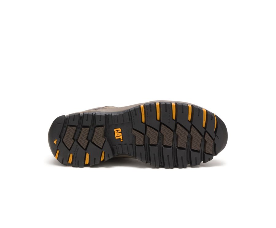 Botas De Seguridad Caterpillar CAT Navigator Mid Impermeables Steel Puntera Hombre Gris Oscuro | CAT-036ZR