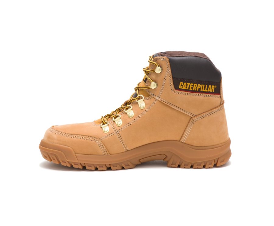 Botas De Seguridad Caterpillar CAT Outline Hombre Marrones | CAT-472RH