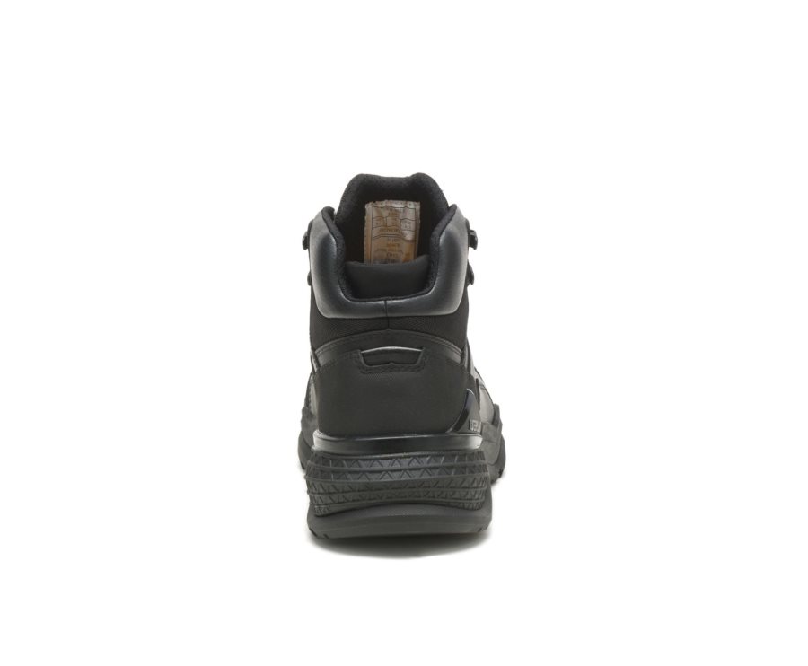 Botas De Seguridad Caterpillar CAT Provoke Mid Impermeables Hombre Negras | CAT-827WF