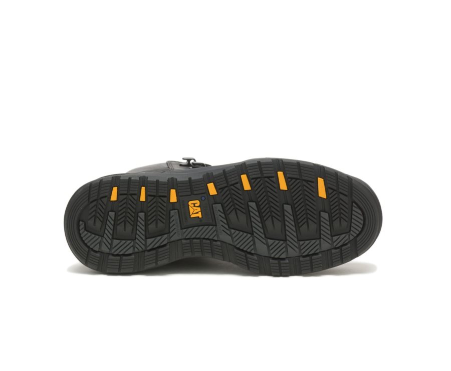 Botas De Seguridad Caterpillar CAT Provoke Mid Impermeables Hombre Negras | CAT-827WF