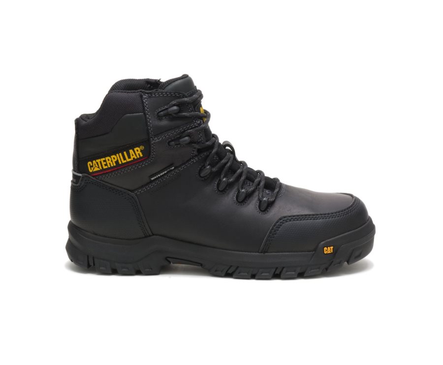 Botas De Seguridad Caterpillar CAT Resorption Impermeables Composite Puntera Hombre Negras | CAT-679HC