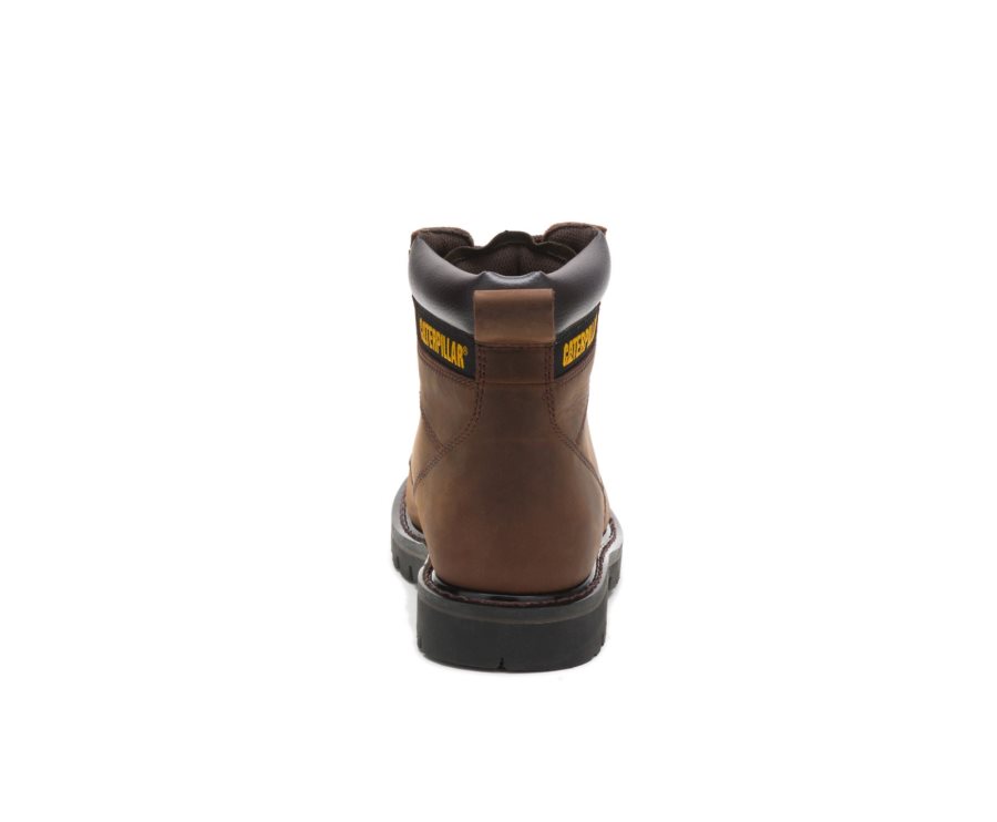 Botas De Seguridad Caterpillar CAT Second Shift Hombre Marrones Oscuro | CAT-574UY