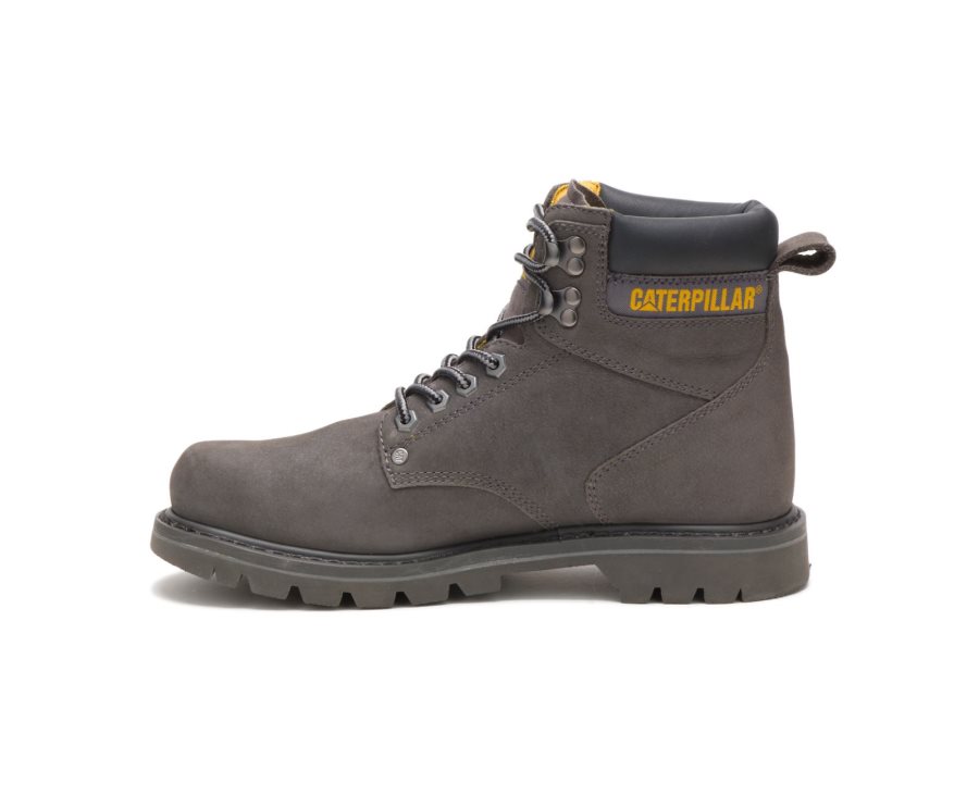 Botas De Seguridad Caterpillar CAT Second Shift Steel Puntera Hombre Gris | CAT-605CB