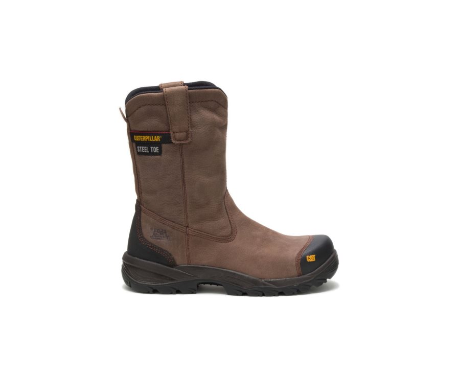 Botas De Seguridad Caterpillar CAT Spur Steel Puntera Hombre Marrones | CAT-342KM