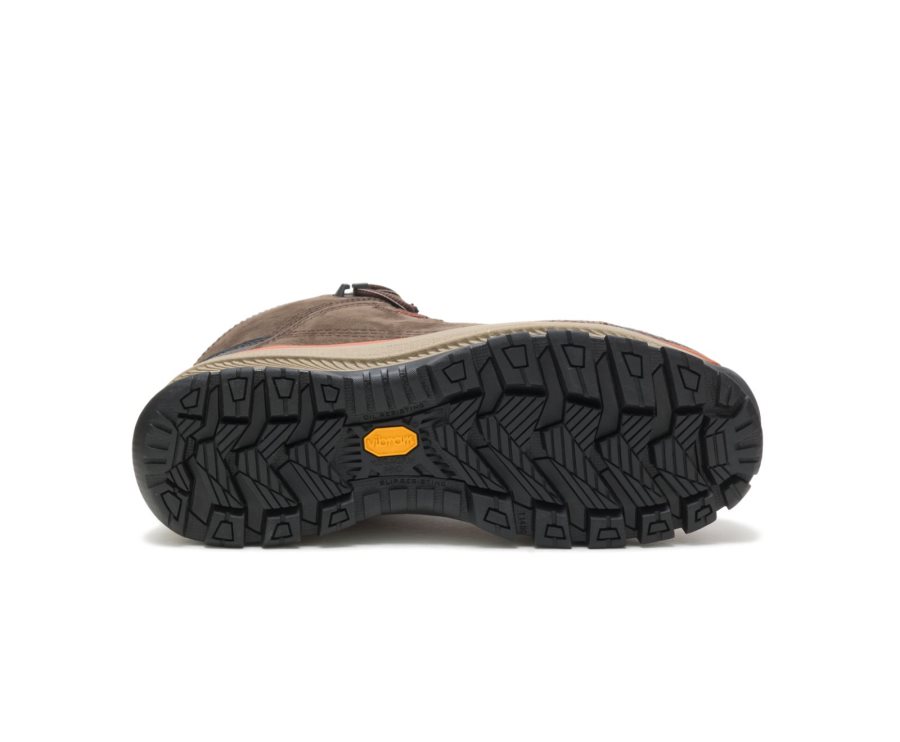 Botas De Seguridad Caterpillar CAT Utilize Impermeables Alloy Puntera Hombre Chocolate Oscuro | CAT-723TJ