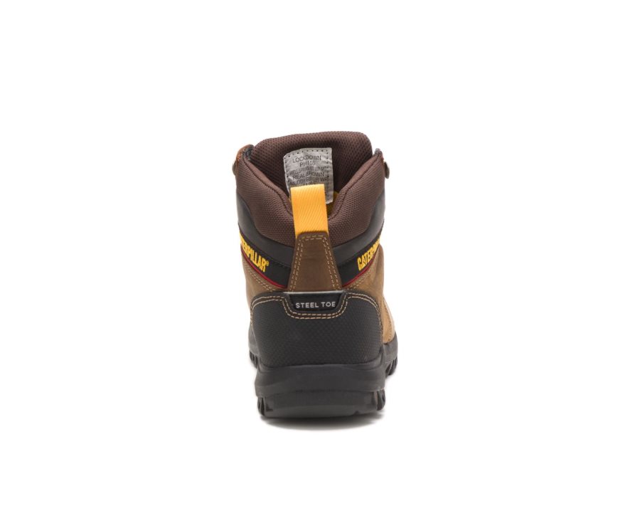 Botas De Seguridad Caterpillar CAT Wellspring Impermeables Metatarsal Guard Steel Puntera Mujer Marrones | CAT-246SQ