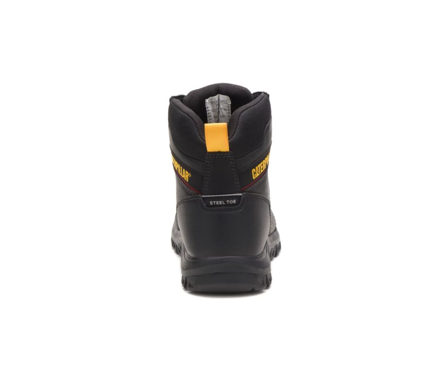 Botas De Seguridad Caterpillar CAT Wellspring Impermeables Metatarsal Guard Steel Puntera Hombre Negras | CAT-871CJ