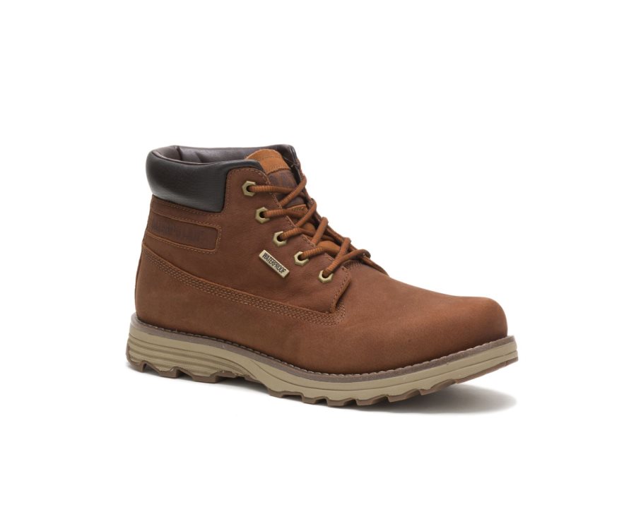 Botas Impermeables Caterpillar CAT Founder Thinsulate™ Hombre Marrones | CAT-267SO