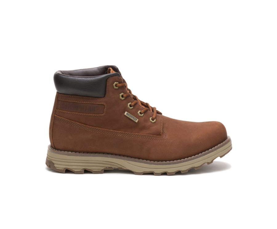 Botas Impermeables Caterpillar CAT Founder Thinsulate™ Hombre Marrones | CAT-267SO