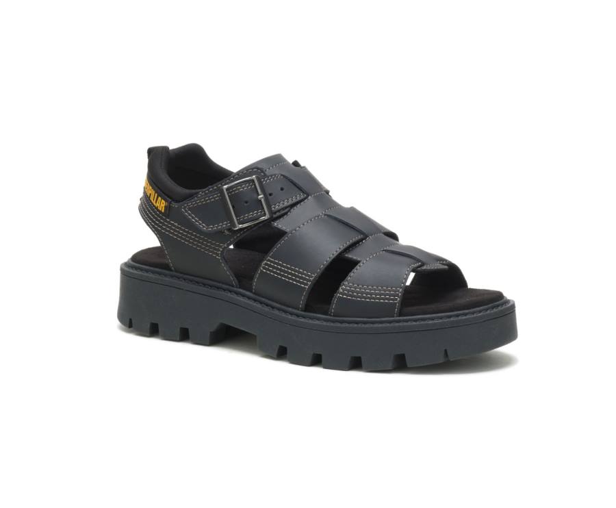 Sandalias Caterpillar CAT Rigor Hombre Negras | CAT-842KO