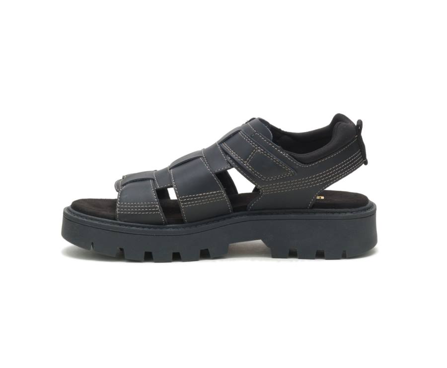 Sandalias Caterpillar CAT Rigor Hombre Negras | CAT-842KO