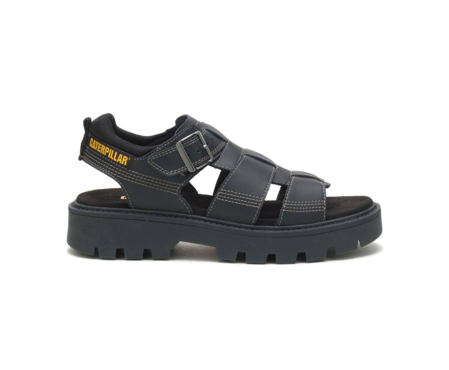 Sandalias Caterpillar CAT Rigor Hombre Negras | CAT-842KO