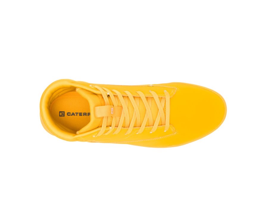 Zapatillas Caterpillar CAT CODE Hex Hi Hombre Amarillo | CAT-713SL