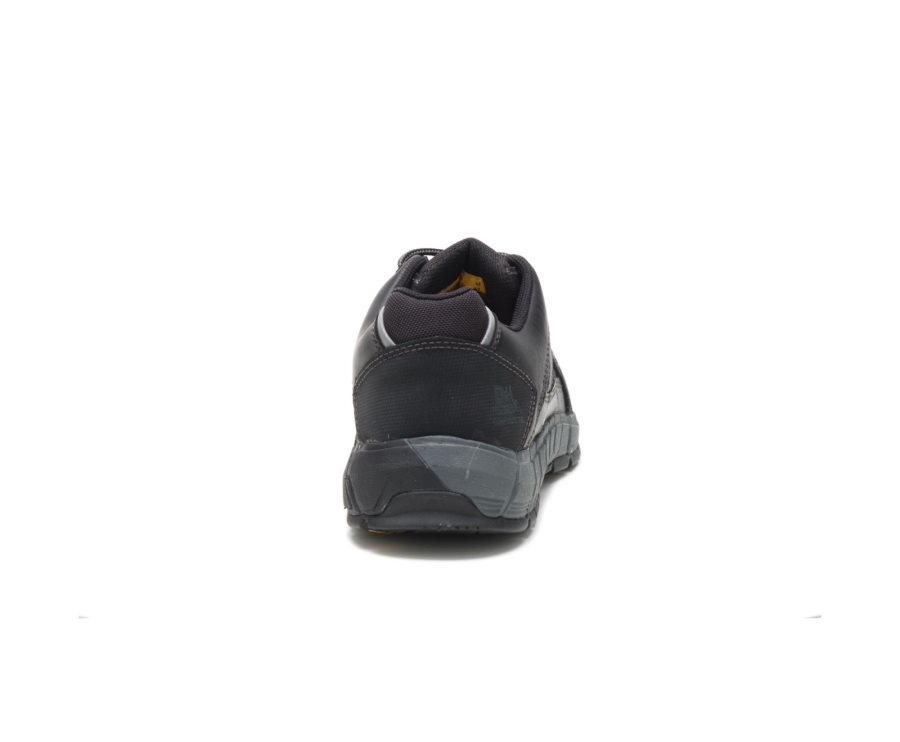 Zapatillas Caterpillar CAT Streamline Cuero Composite Puntera Hombre Negras | CAT-093GF