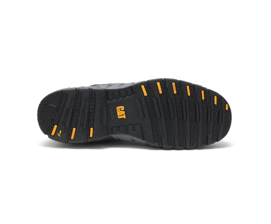 Zapatillas Caterpillar CAT Streamline Cuero Composite Puntera Hombre Negras | CAT-093GF