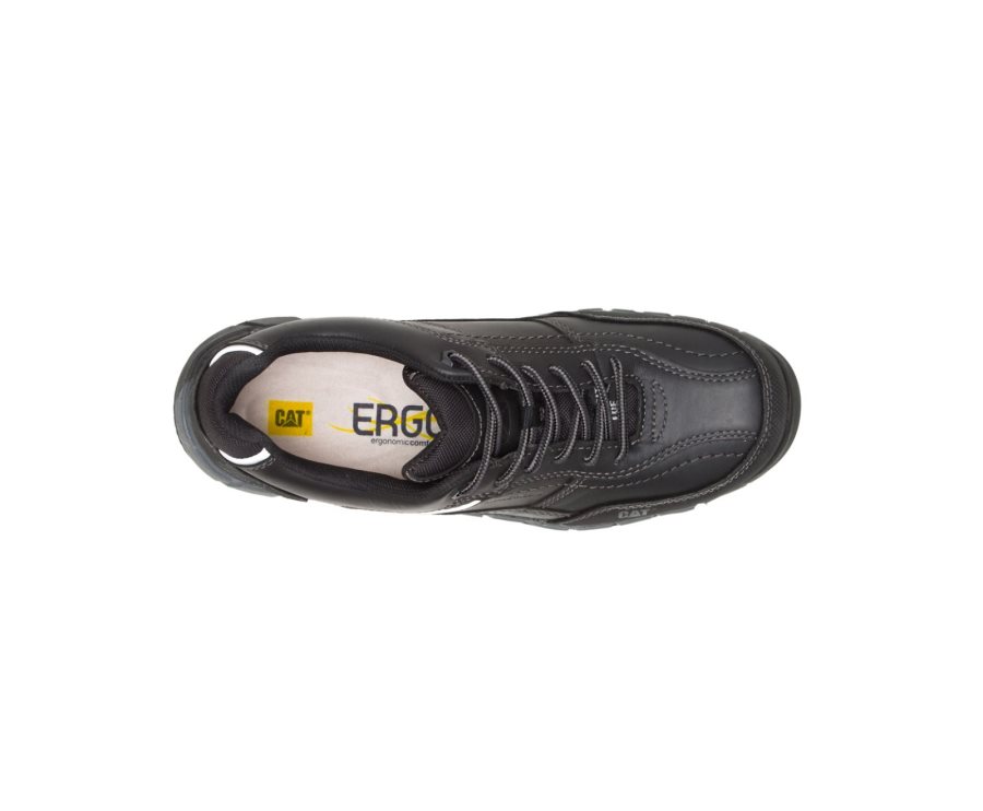 Zapatillas Caterpillar CAT Streamline Cuero Composite Puntera Hombre Negras | CAT-093GF