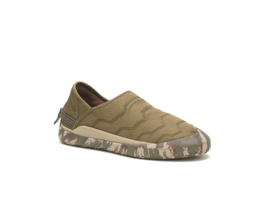 Zapatos Casuales Caterpillar CAT Crossover Slip On Hombre Verde Oliva Oscuro | CAT-829KO