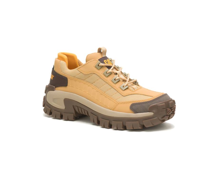 Zapatos De Seguridad Caterpillar CAT Invader Steel Puntera Hombre Marrones Amarillo | CAT-807KO